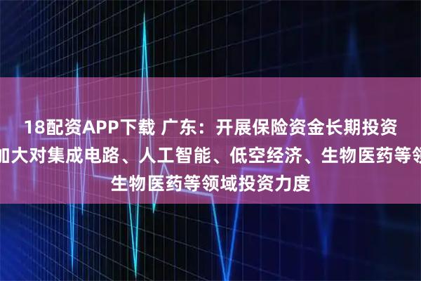 18配资APP下载 广东：开展保险资金长期投资改革试点，加大对集成电路、人工智能、低空经济、生物医药等领域投资力度